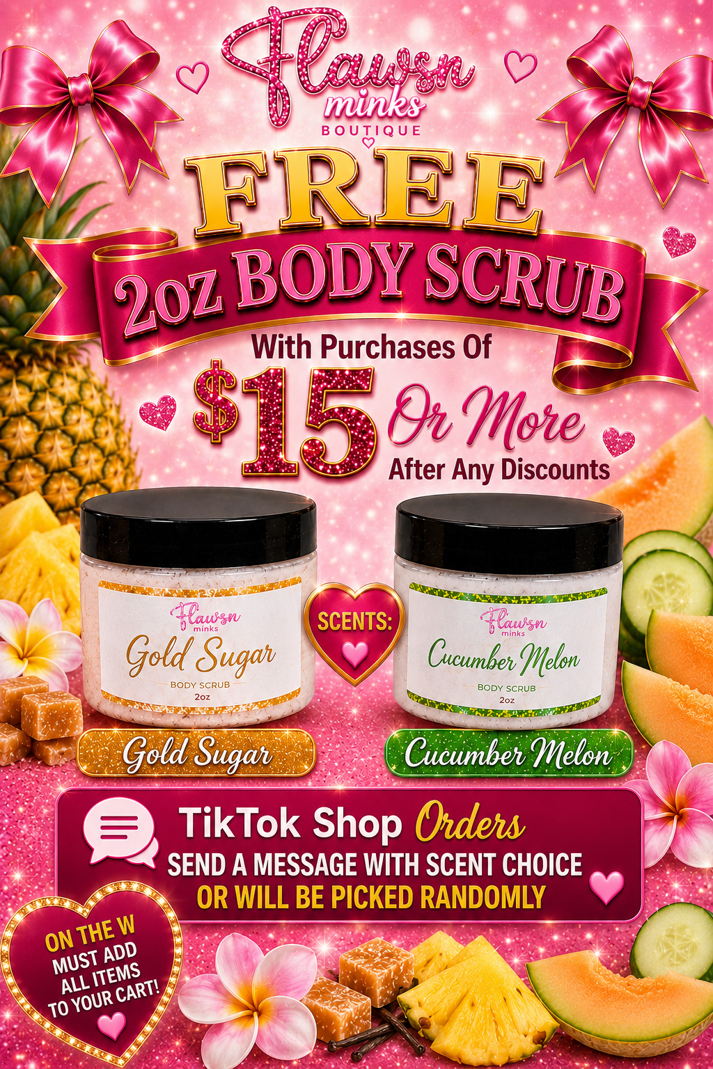 Free 2oz Scrub With $15 Purchase