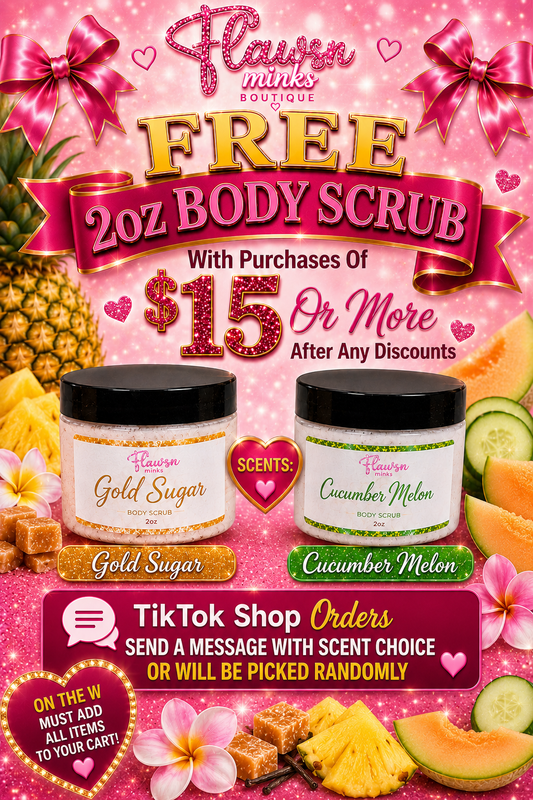 Free 2oz Scrub With $15 Purchase